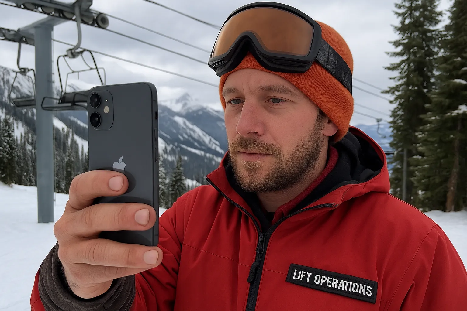 Authentic iPhone ski resort content versus overproduced brand video