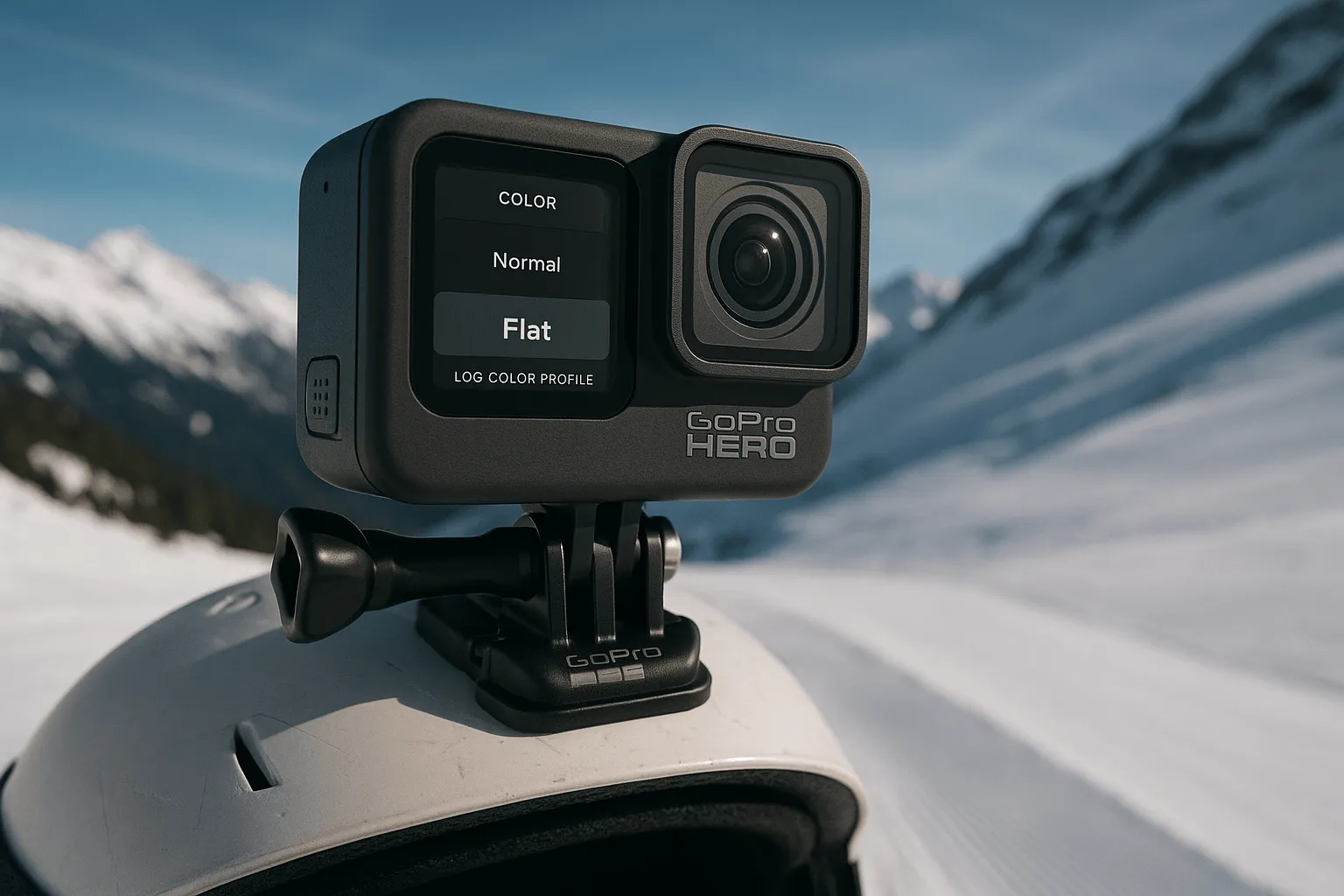 GoPro log footage before and after color grade