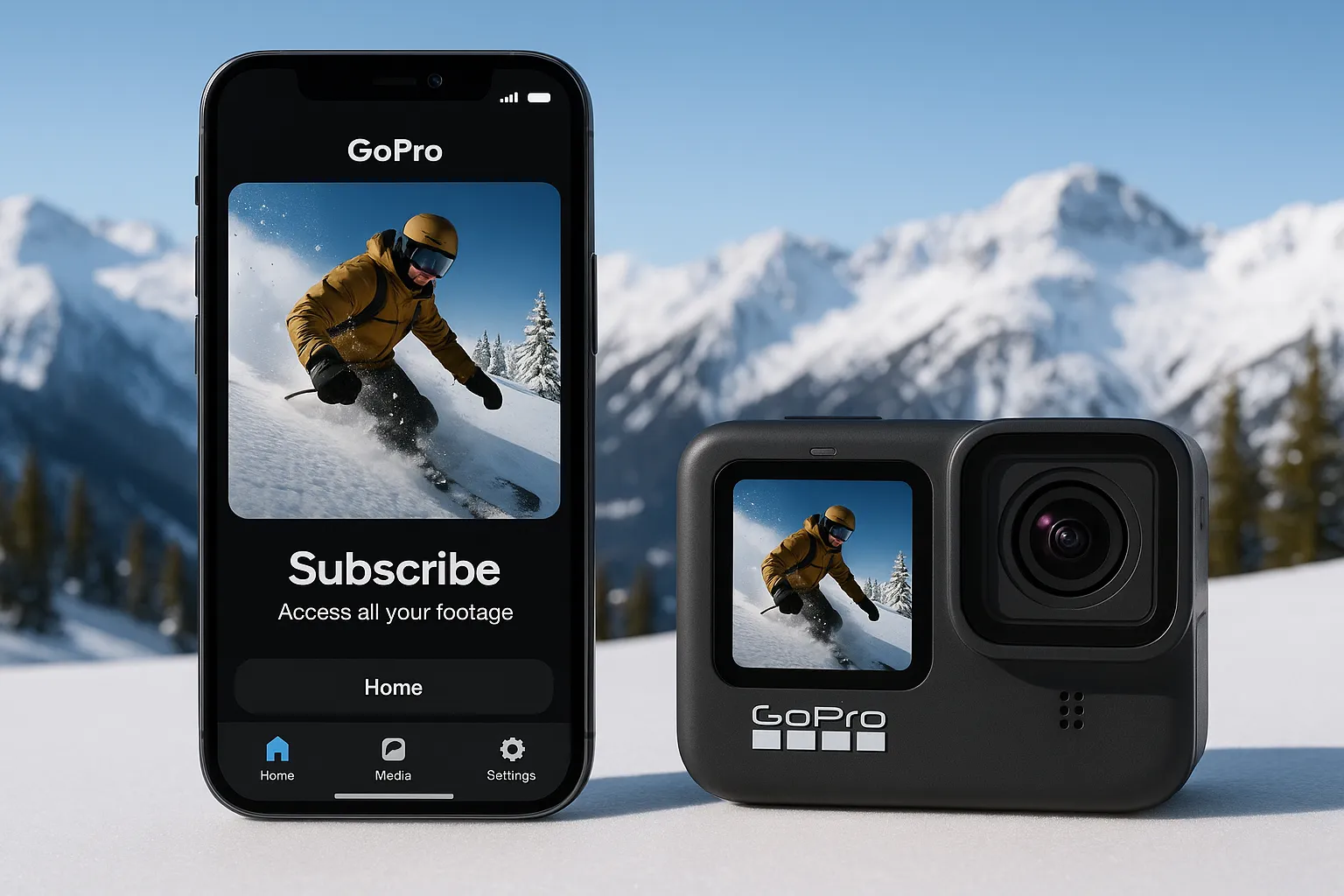 GoPro subscription app interface