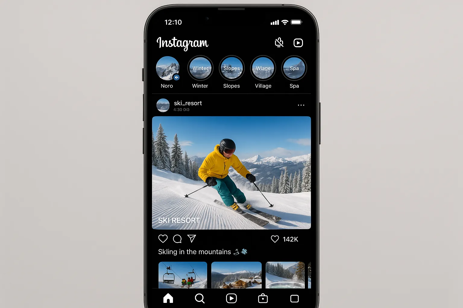 Instagram Reels strategy for ski resort social media