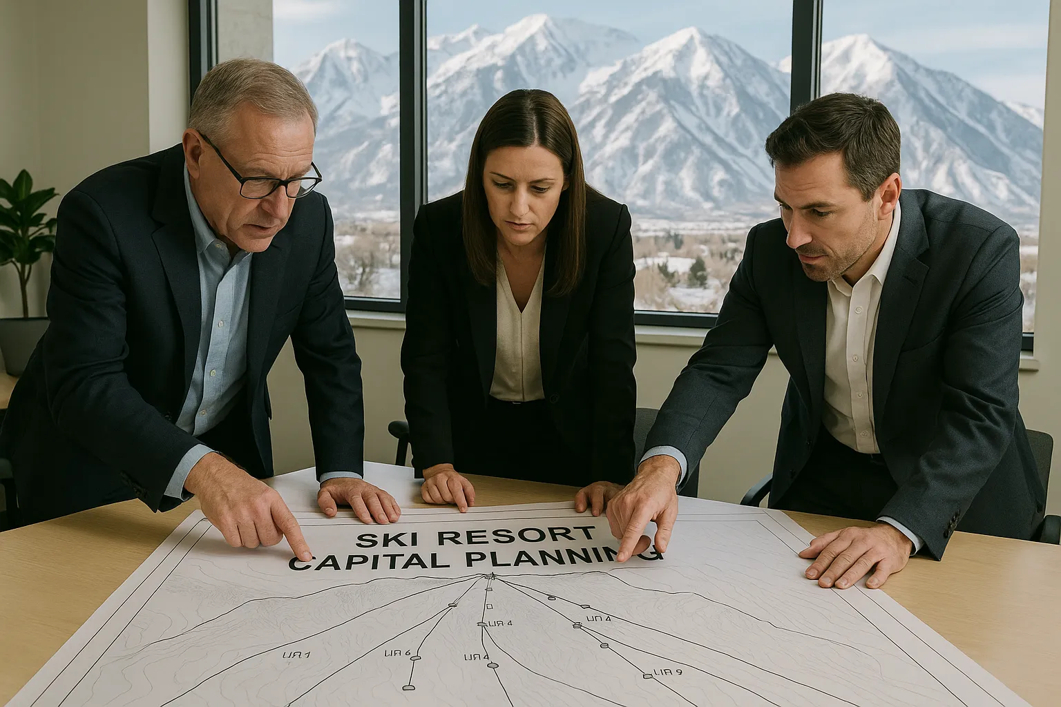 Ski resort capital planning and lift project management