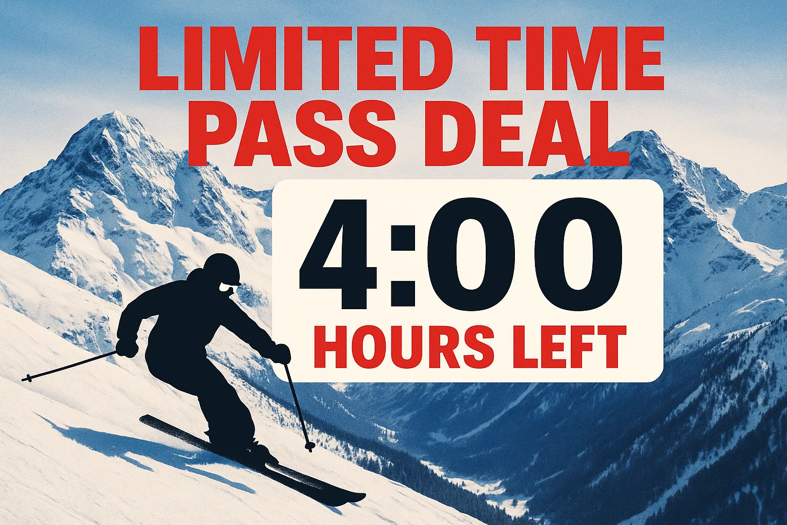 Ski resort urgency marketing and pass pricing deadline strategy