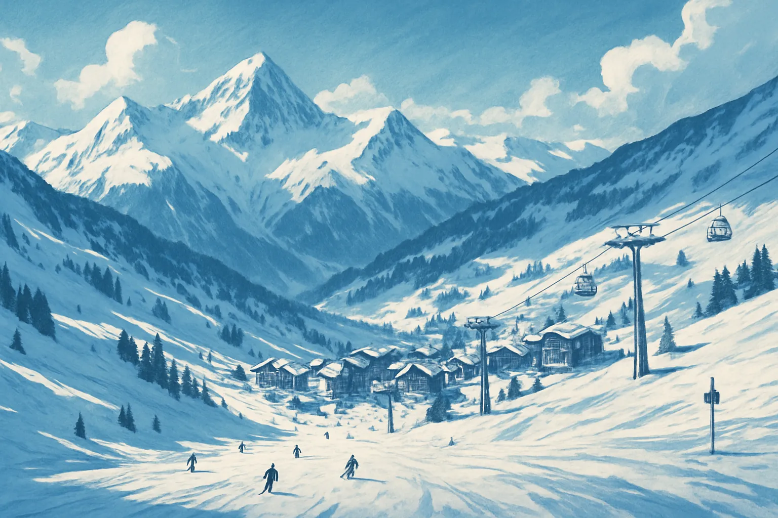 Mammoth Mountain late season April snow high alpine ski resort California