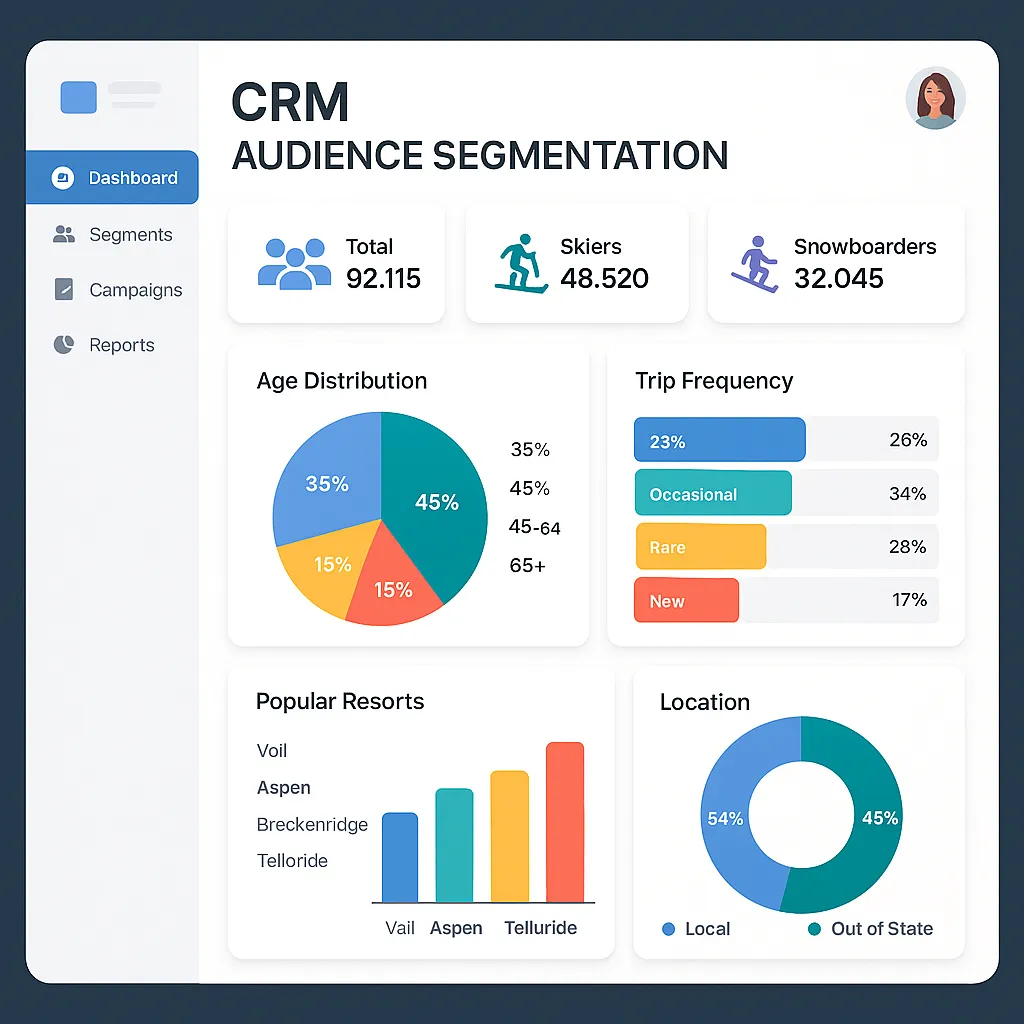 RFM framework applied to ski resort guest database segmentation