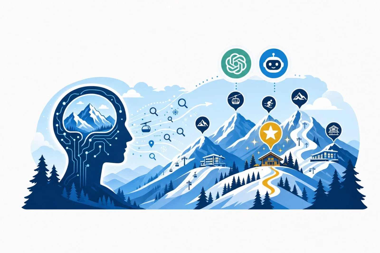 AI search discovery funnel for independent ski resorts — ChatGPT and Perplexity